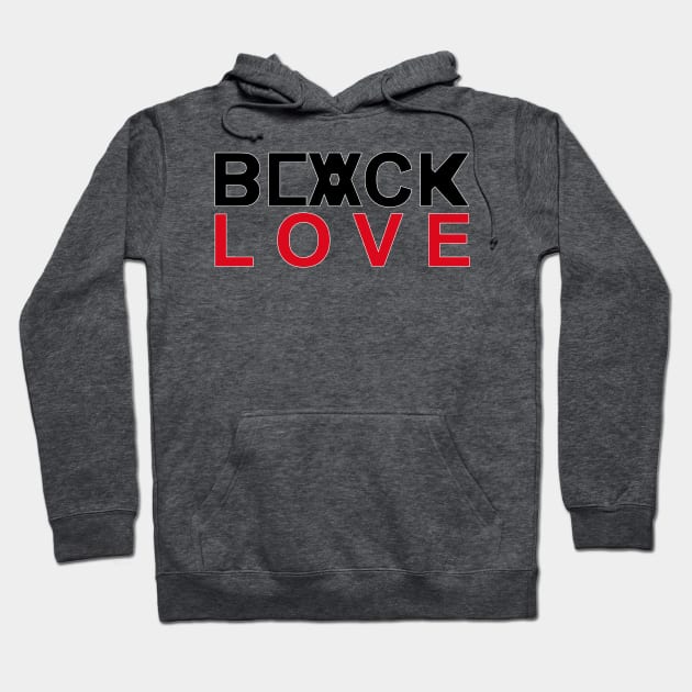 ALKEBULAN - BLACK on BLACK LOVE v1 Hoodie by DodgertonSkillhause